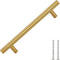 vidaXL - Handvatten - 10 - st - 128 - mm - roestvrij - staal - goudkleurig