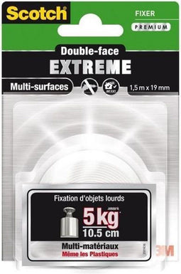 3M SCOTCH Dubbelzijdig - 1,5 mx 19 mm - Extreem
