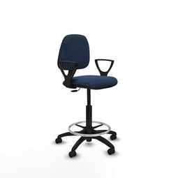 Piqueras y Crespo BFN01RF - Bureaustoel - Hoogteverstelbaar - Marineblauw
