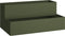 vidaXL - Tuinplanter - 2-Laags - 100x60x45 - cm - Olijfgroen - Staal