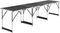 Aluminium Vouwtafel - 3 stuks - Multifunctioneel - Zwart (3 stuks)