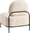 LUNDE - Fauteuil - Beige - Polyester