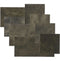 WallArt - 32 - st - Tegel - Bonham - twee - tinten - leer - zwart
