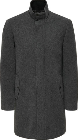 ONLY & SONS ONSDEVON HIGHNECK WOOL COAT OTW - Heren Jas - 40% Wol - M