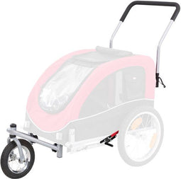 Trixie Joggerset - Fietskar Large - 360 graden zwenkwiel - Rood/Zwart