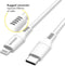 Accezz Lightning naar USB-C kabel - MFi certificering - 480 Mbps - 1 meter - Wit