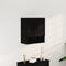 vidaXL - Wandkast - Zwart - Eiken - 60x31x70 - cm - Engineered - Hout