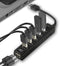 ACT AC6215 - USB Hub 7 Poorts - Aan/uit Switch - Zwart