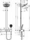 Hansgrohe Pulsify S - Douchesysteem 2jet EcoSmart - PowderRain - Chroom