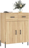 vidaXL - Dressoir - 69,5x34x90 - cm - bewerkt - hout - sonoma - eikenkleurig