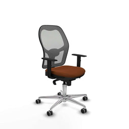 Piqueras y Crespo 1D086G0 - Bureaustoel - Hoogteverstelbaar met armleuning - Bruin Grijs