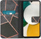 iMoshion Hoesje Geschikt voor Samsung Galaxy A34 (5G) Hoesje Met Pasjeshouder - iMoshion Design Softcase Bookcase - Zwart / Black Graphic