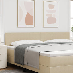 vidaXL - Hoofdbord - Eenvoudig - Ontwerp - Lichtgroen - Grijs - 200 - cm - Corduroy