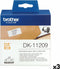 Brother DK-11209 - Printer Labels 62 x 29 mm - 800 labels op rol - Wit