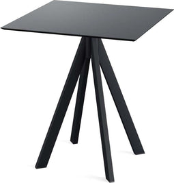 Infinity Terrastafel Zwart Frame + Zwart HPL 70x70 cm - Essentials 120011077