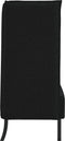 vidaXL - Hoge - Rugbank - Zwart - 109x56x121 - cm - Stof