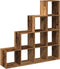 vidaXL - Kamerscherm - / - boekenkast - 131,5x29x131,5 - cm - hout - oud - hout