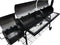 vidaXL Rookbarbecue Nevada XL zwart
