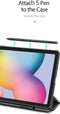 Dux Ducis Domo Book Case - Samsung Galaxy Tab S6 Lite (2024) - Stylus Pen Houder - Blauw