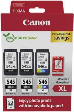 Canon 8286B015 - Inkjet Cartridge XL - 15 ml zwart - 13 ml kleur (3 stuks)