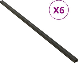 vidaXL - Onderligger - 6 - st - 170x8,5x4,5 - cm - HKC - zwart