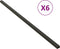 vidaXL - Onderligger - 6 - st - 170x8,5x4,5 - cm - HKC - zwart