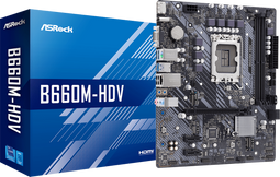 ASRock B660M-HDV - Moederbord - Intel B660 micro ATX 64GB DDR4 7.1 kanalen (4710483936500)