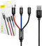 Baseus 3 in 1 Kabel - Lightning / USB-C / Micro USB - 120cm