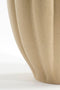 Mica Decorations Fiore Vaas - Keramiek - L15 x B15 x H40 cm - Beige