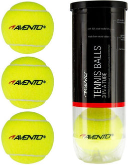 Avento Tennisballen - Gasgevuld - Set van 3 ITF goedgekeurd - Fluorgeel/Wit (3 st)