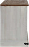 vidaXL - Tv-meubel - HALDEN - met - schuifdeur - wit - 110x40x60 - cm - massief - hout