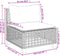 vidaXL - Tuinbank - zonder - armleuning - met - kussens - poly - rattan - beige