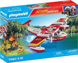 PLAYMOBIL 71463 - Brandweervliegtuig - Blusfunctie