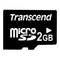 Transcend microSDHC 2GB - microSD - Class 4 - Lezen 20MB/s Schrijven 13MB/s