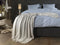 Yellow Plaid Navia (Silver Grey) - 140x200 cm