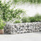 vidaXL - Schanskorfmuur - 450x30x50 - cm - gegalvaniseerd - staal
