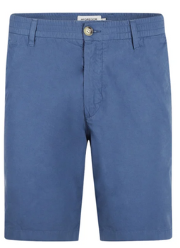 McGregor Poplin Shorts - Regular Fit - Elastische Tailleband - Medium Blue