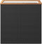 vidaXL - Plantenbak - 80x40x80 - cm - poly - rattan - zwart