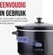 DistinQ Slowcooker 6L - Digitale Timer - Warmhoudfunctie - Zwart