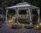 Luxe Prieel Vernazza Grijs + LED-verlichting + Schaduwdoeken