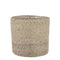 Mica Decorations Atlantic Plantenmand – H 20 x Ø 20 cm – Handgemaakt Jute – Crème – Met Plastic Voer
