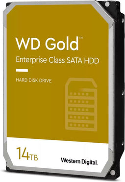 WD Gold - 14TB HDD - 7200 RPM 512MB Cache 262MB/s (1x)