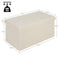 Woltu Opbergkruk - Opvouwbare Opbergkist - 80 liter - Crème wit