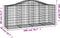 vidaXL - Schanskorven - 8 - st - gewelfd - 200x50x80/100 - cm - gegalvaniseerd - ijzer