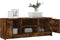 vidaXL - Tv-meubel - 102x30x37,5 - cm - bewerkt - hout - gerookt - eikenkleurig