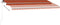 vidaXL - Luifel - vrijstaand - handmatig - uittrekbaar - 450x350 - cm - oranje - bruin
