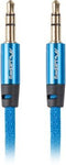 Lanberg CA-MJMJ-10CU-0010-BL - Kabel 3.5mm analoog - 100cm - Blauw