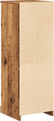 vidaXL - Hoge - kast - 36x35,5x103,5 - cm - bewerkt - hout - oud - houtkleurig