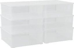 vidaXL - Opbergboxen - kunststof - 6 - st - stapelbaar - 5 - L
