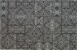 WOOOD Exclusive Renna Vloerkleed - Zwart/Wit - 1x155x230